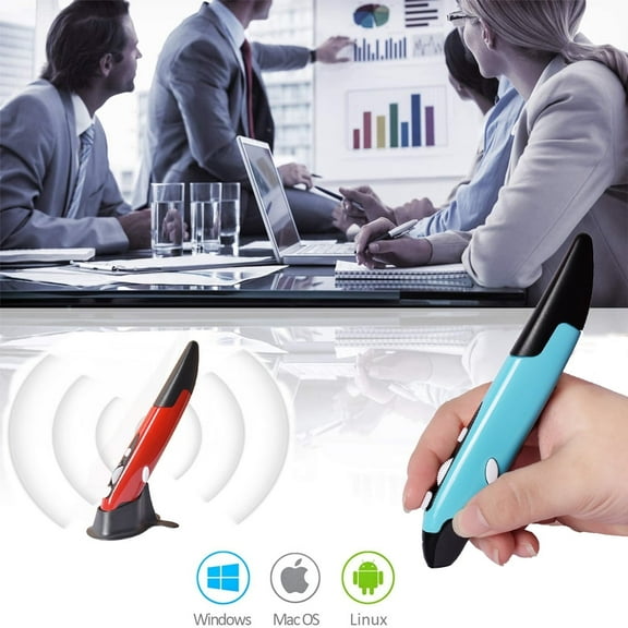 Wireless Optical Pocket Pen Mouse 2 4GHZ USB Wireless Optical Pen Mouse 800/1200/1600 DPI Adjustable Handwriting Mini Mice for PC Laptop Notebook Computer Mac