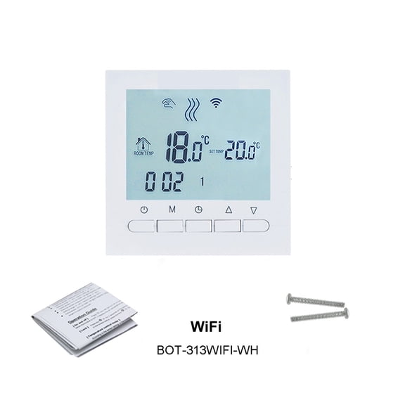 Wireless Or Wifi Smart Thermostat Regulator Gas Boiler Heating Weekly Programmable Temperature Controller Works ,Compact and Stylish