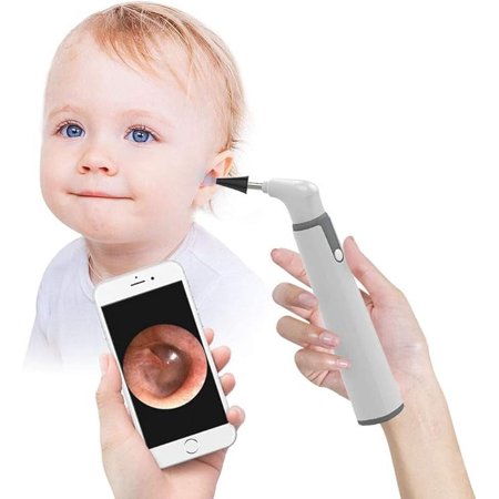 Wireless Otoscope, 3.9mm Slim WiFi Otoscope Camera with Ear Wax Removal Tool and 6 LED Lights, Ear Cleaner with Gyroscope, Otoscope Compatible with Android and iPhone