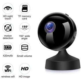 Wireless Outdoor Security Camera, 1080p WiFi Camera with Outdoor Night Vision, IP65 Outdoor Waterproof Camera for Home Security System, Surveillance Camera with PIR Motion Sensor