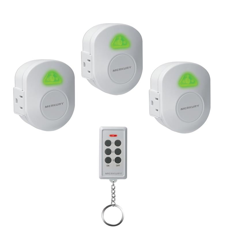 Wireless Outlet with Remote - Indoor - 3 Pk - Walmart.com