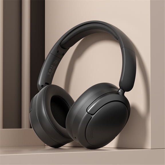 Wireless Over-Ear Bluetooth 5.4 Headphones - Call Noise Cancellation Playtime - Fast Charging - Dual Device- Game Mode - Foldable