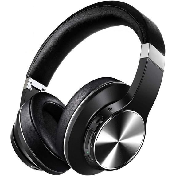 Wireless Over Ear Bluetooth Headphones, Active Noise Cancelling, HiFi Stereo Sound for Travel Work Laptop PC Cellphone
