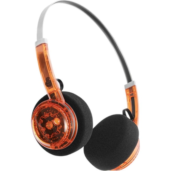 Wireless Over-Ear Bluetooth Headphones, Stereo Sound, Extra Long Battery Life, Foldable Mecha Style Headset