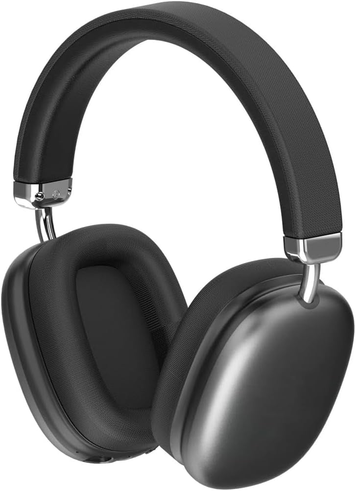Wireless Over-Ear Headphones with Noise Cancelling, Bluetooth, Comfortable Earpads, 24H Playtime, Black