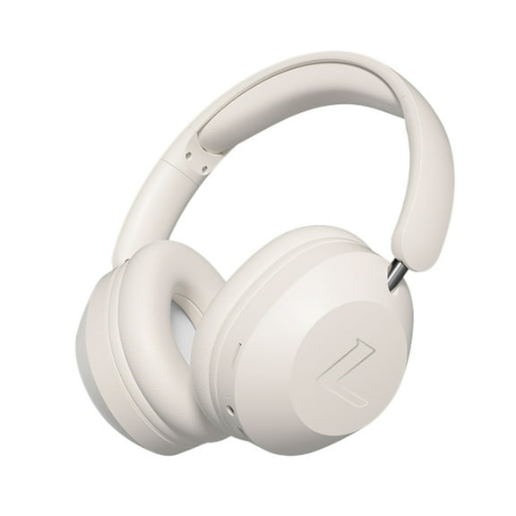 Wireless Over-Ear Headphones - Hi-Res Audiophile Sound, Adaptive Noise Cancellation, Parametric EQ, 60 Hour Battery Life, Includes USB-C Low-Latency Bluetooth Adapter,White