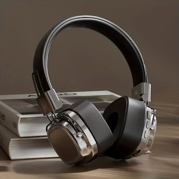 Wireless Over Ear Headphones with Mic, 12 Hour Battery Bluetooth Headset for Gym