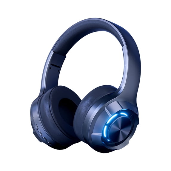 Wireless Over-Ear Headphones with Microphone, for Gaming and Work, Long Battery Life, Multiple Playback Modes