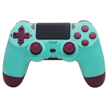 Wireless P4 Controller, Remote Game Joystick Compatible with P-4/P-4 Slim/P-4 Pro/PC (Berry Blue)