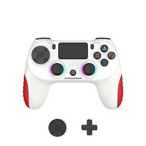 Wireless PC Game Controller with RGB Lighting, Turbo Dual Vibration Joystick for P4 Console Steam Deck iOS Android