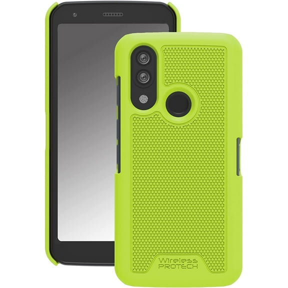 Wireless PROTECH Case Compatible with CAT S62 and CAT S62 PRO Phones, Protective Hard Shell Case (Lime Green)