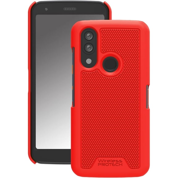 Wireless PROTECH Case Compatible with CAT S62 and CAT S62 PRO Phones, Protective Hard Shell Case (Red)