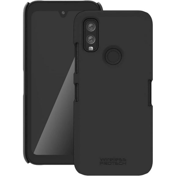 Wireless PROTECH Case Compatible with DuraSport 5G Phone Model C6930. Durable Slim Smooth Finish Shell Case (Black)