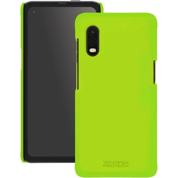 Wireless PROTECH Case Compatible with Samsung Galaxy XCover Pro Phone Model SM-G715. Durable Slim Smooth Shell Soft Touch Case (Green)