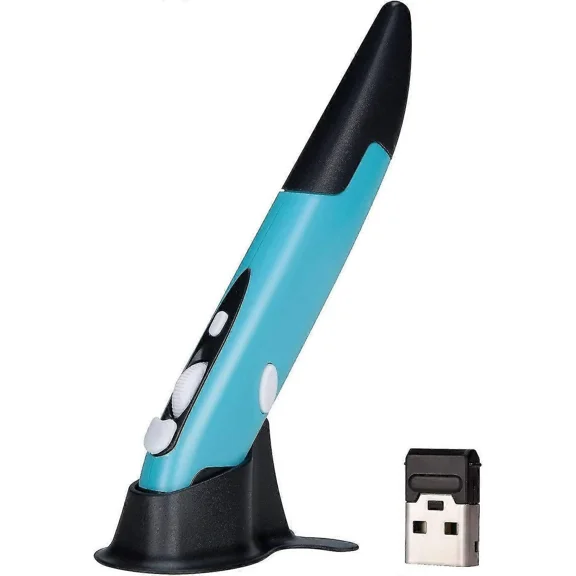 Wireless Pen Mouse Adjustable Handwriting Mini Mouse for PC Laptop (Blue) - DD01
