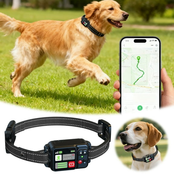 Wireless Pet Collar for Outdoor Use with Precision Positioning and Safe Across Large Areas