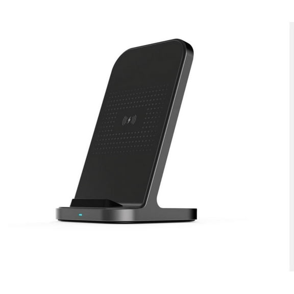 Wireless Phone Charger Stand, Universal Compatibility Fast Qi Certified Desktop Charger (Supports Non-Metal Cases)
