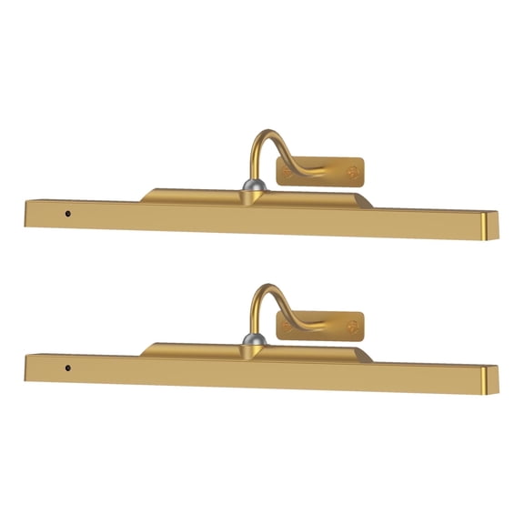 Craftersmark Dimmable 36-Light LED Brass Battery Wall Sconces 2 Count