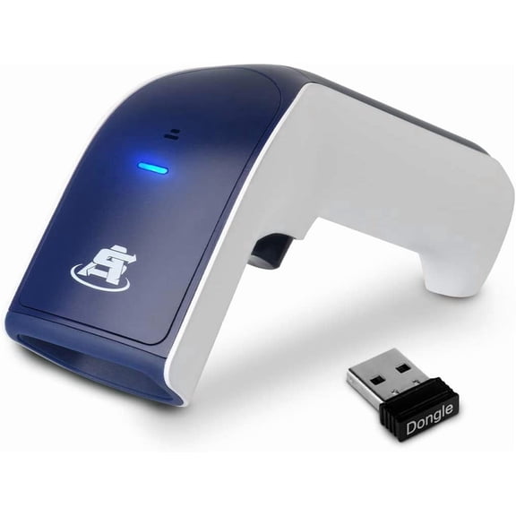 Wireless Portable 1D Bluetooth Barcode : Hand 3-in-1, Cordless, Rechargeable Gun for Inventory - USB Barcode Reader (1D Only No QR with No Next Gen Stand)