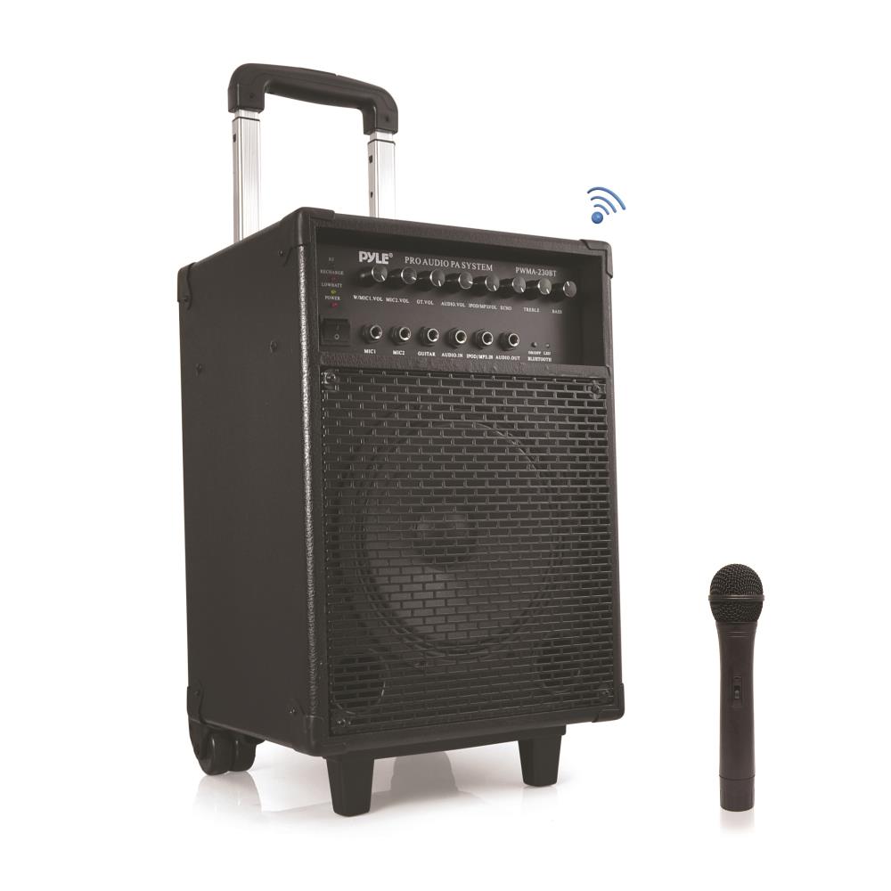 Wireless Portable Bluetooth PA Speaker System, Built-in Rechargeable Battery, Wireless Microphone, 400 Watt - image 1 of 4