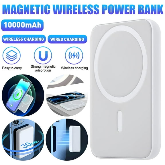 Wireless Portable Charger, DFITO 10000mAh Magnetic Power Bank,for iPhone 13/12/Pro/Pro Max