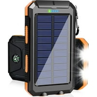 38800mAh Capacity Solar Charger with 2 LED Flashlight only .99: eDeal Info