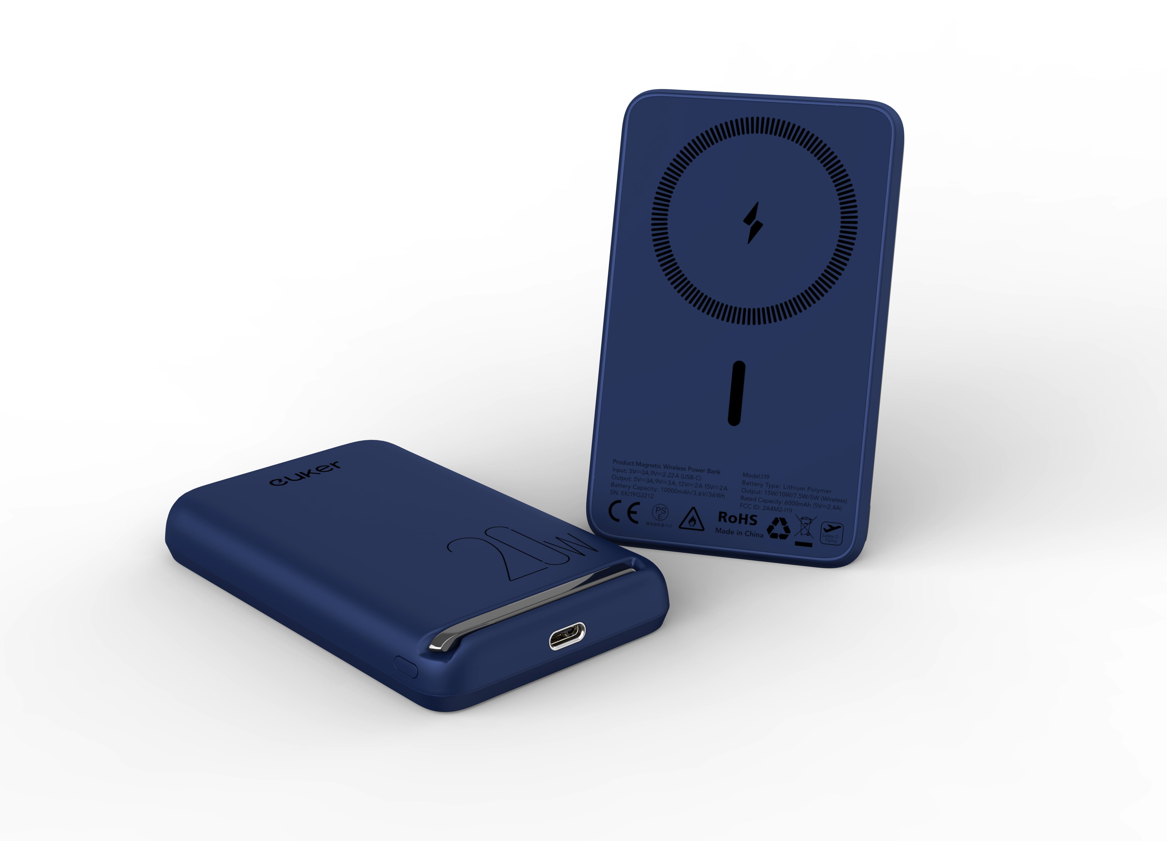 Wireless Portable Charger Magnetic Power Bank 6700mAh 20W PD Fast Charging Mag-Safe Battery Pack with Foldable Stand and 12N Stronger Magnet for iPhone 14/13/12 Series
