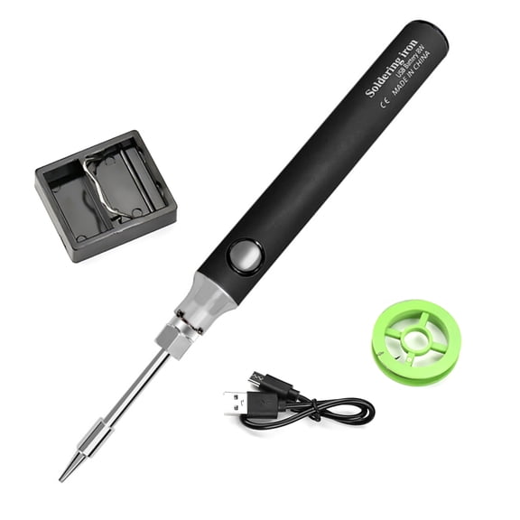 Wireless Portable Electric Soldering Iron USB Charging Rapid Heating Adjustable Temperature