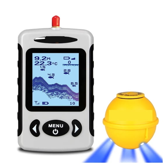 Wireless Portable Fish Finder Depth Sonar Depth Sounder Alarm River Lake Fish Finder Fishing ,Clear Depth Display