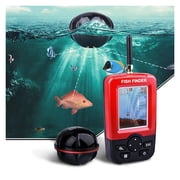 Wireless Portable Fish Finder Sonar Depth Sounder Alarm Ocean River Lake Echo Sounder ,Clear Depth Display