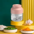 Wireless Portable Food Chopper,Small Electric Food Processor For Garlic