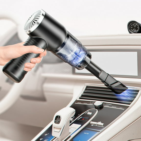 Wireless Portable Handheld Vacuum Cleaner | Car Mounted Rechargeable Cleaning Tool | 120W Power | Includes Long Suction Nozzle | Lightweight Plastic | Compact Size 31x6x14.5cm | 2000mAh Battery
