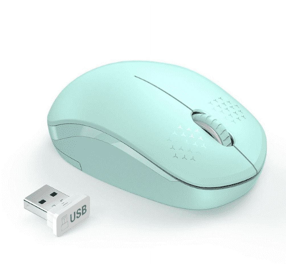 Wireless Portable Mobile Mouse, 2.4Ghz Optical Silent-Click