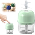 thumbnail image 1 of Wireless Portable Veggie Grinder, Compact Garlic Masher Mincer, Rechargeable Small Food Processor, Sharp Cutting Blades, Quick Minced Maker, for Onion, Veggies, Minced Meat Prep,Z2#K, 1 of 6