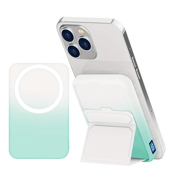 [Wireless Power Bank] 10000mAh Ultra-Thin Portable Magnetic Wireless Power Bank with Mobile Phone Holder | 22.5W Fast Wireless, Compact Outdoor Battery Pack, for iPhone 16/15/14/13/12 Series