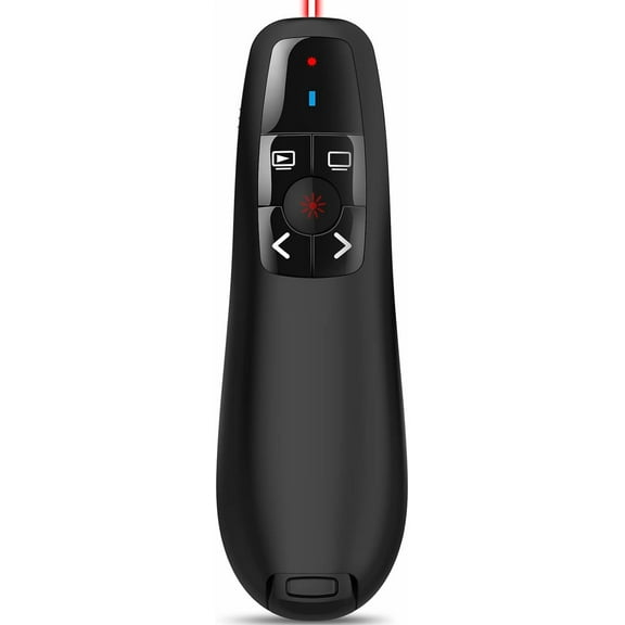 Wireless PowerPoint Remote Presentation Clicker: Presenter Pointer for Classroom Teacher - USB Slide Advancer Compatible MacBook Computer