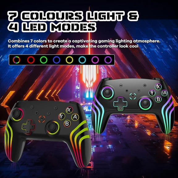 Wireless Pro Controller for Switch/Switch 2/Lite/OLED/PC