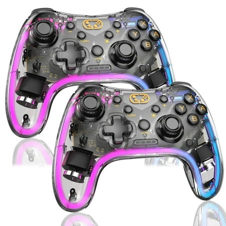 Wireless Pro Game Controller, Wireless Gamepad with Gyro Axis (Turbo Buttons) Dual Vibration Compatible for Nintendo Switch Lite / Switch OLED / PC Console