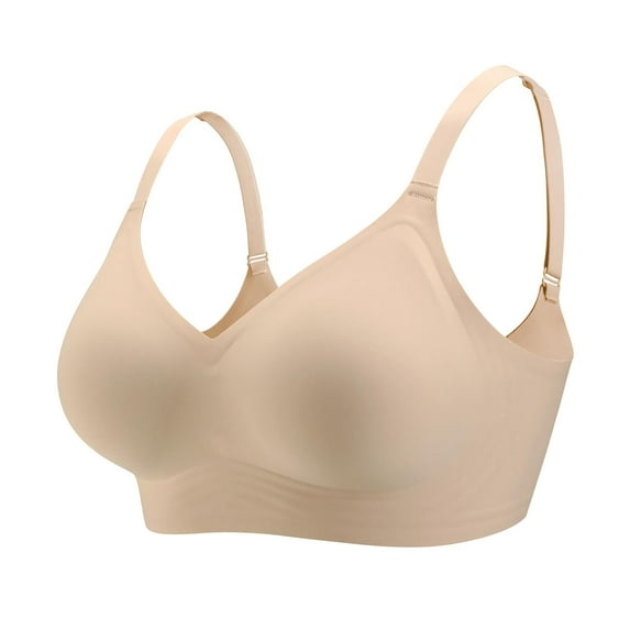 Wireless Push Up Bra,Full Coverage No Underwire Push Up Supportive Bra Comfortable Everyday T-Shirt Bra