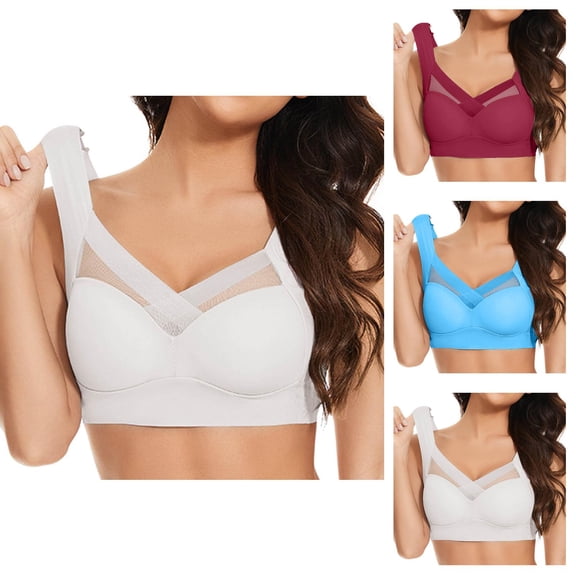 Wireless Push Up Bras for Women Plus Size Lightweight Side Support Comfortable Sleeping Sports Bralettes Everyday Bra