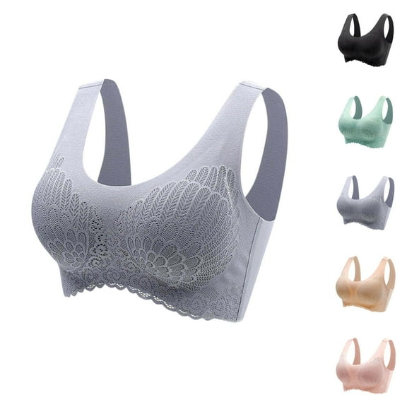 Wireless Push Up Bras for Women Seamless No Underwire Latex Bra Comfortable Sleeping Bralettes Everyday Bra