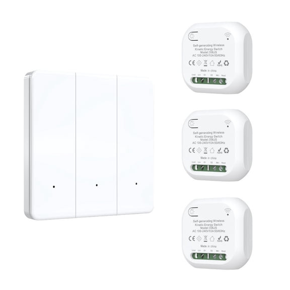 Wireless RF433mhz Remote Control Switch 1/2/3 gang Waterproof Push Button Switch