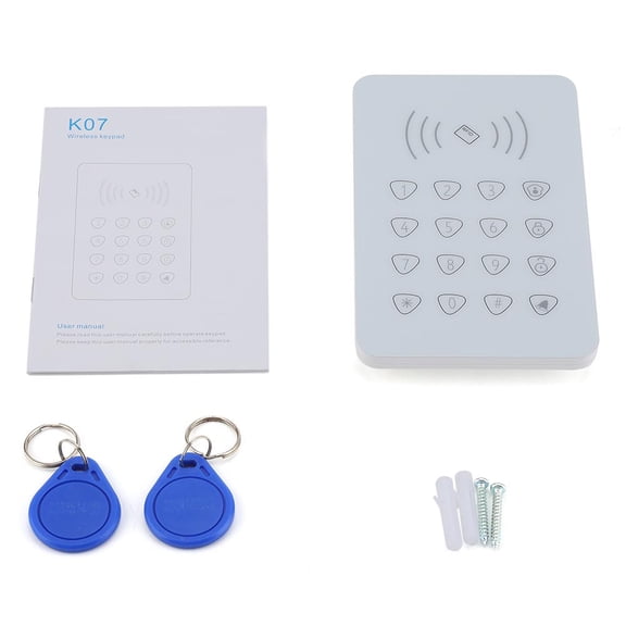 Wireless RFID Touch Keyboard for Home Security Alarm System, Sleek Design for Modern Home Decor