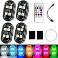 thumbnail image 1 of Wireless RGB LED Lights with Remote Control,High Brightness Strobe Light,8 Colors,10 Flash Mode,USB Charging for Drone Car Motorcycle Bike, 1 of 7