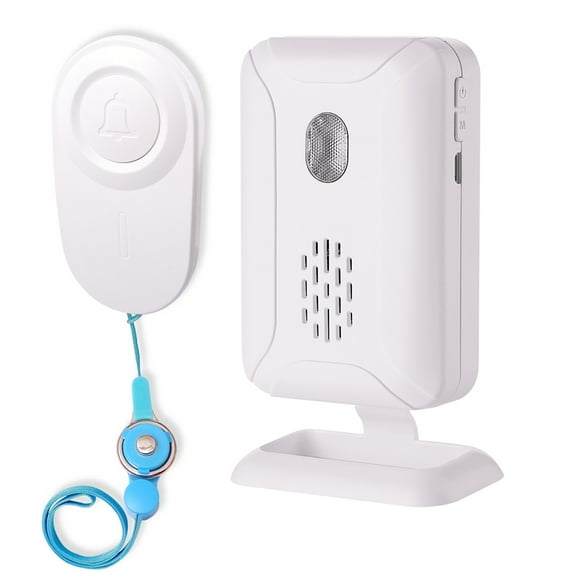 Wireless Range Caregiver Pager for Elderly 280M Distance Smart Call System Emergency Life Fall Alert Alarm Patient Senior Care