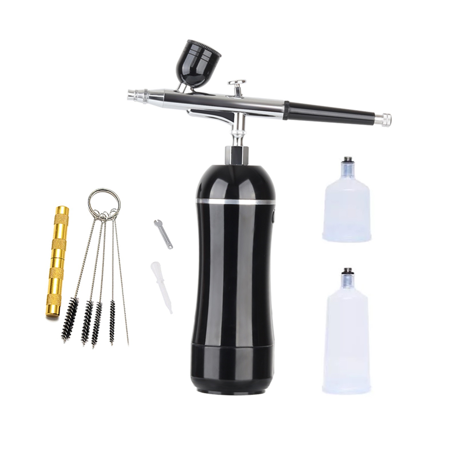 Wireless Rechangable Compressor Kit with Dual Action Airbrush Spray Gun
