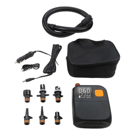 Wireless Rechargeable Electric Air Pump for KAYAK, Canoe & Raft, 25PSI Portable Inflator with Digital Display, 8000mAh Battery, High Flow 100L/min for Water Sports