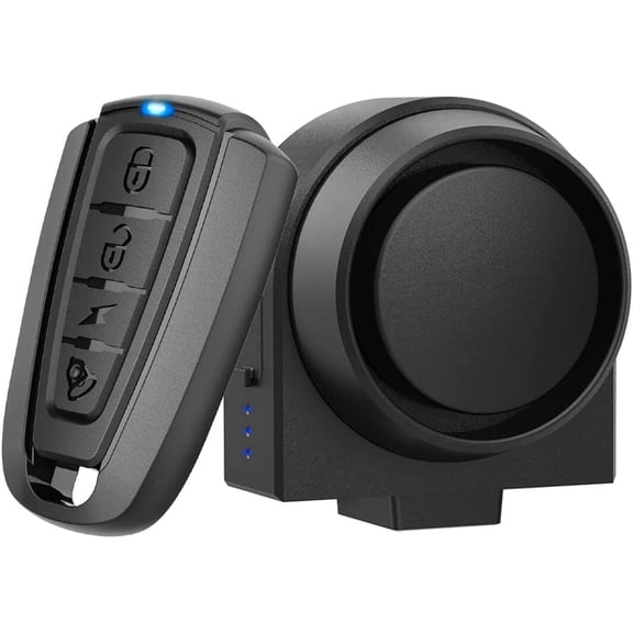 Wireless Remote Bike Alarm: 115dB Super Loud Bicycle Vibration Motion Sensor Siren Anti Theft Security System Motorcycle Alarm Waterproof USB-C Rechargeable Multipurpose Vehicle Alert Device