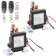 Wireless Remote Control Battery Relay Switch for 12V/24V Vehicles, 30m Remote Engine Start, Anti-Theft Kill Switch, Universal Battery Disconnect Protector for Car/RV, Easy DIY Install