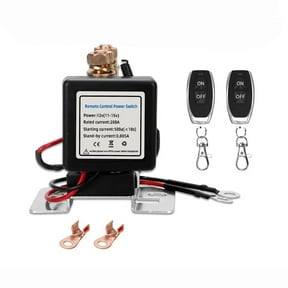 Wireless Remote Control Battery Relay Switch Car Starter, Remote Battery Disconnect Switch, Remote Start & Warm-Up/Cool-Down, Anti-Theft & DIY Installation for 12v/24v Cars, Rvs, And Classic Cars